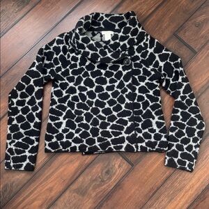 NWOT Christian Siriano Black and Gray Sweater